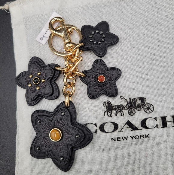 💥NWT💥 Coach Wildflower Mix Bag Charm - Picture 1 of 8